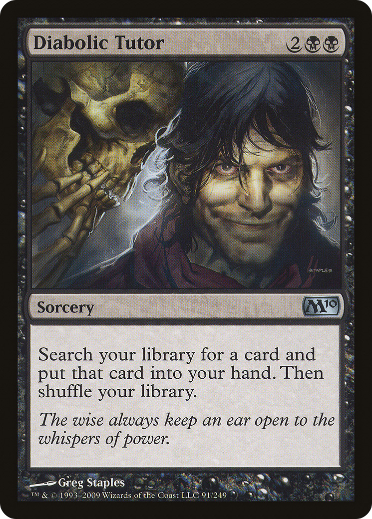 Diabolic Tutor (M10-091)  Foil - Magic 2010
