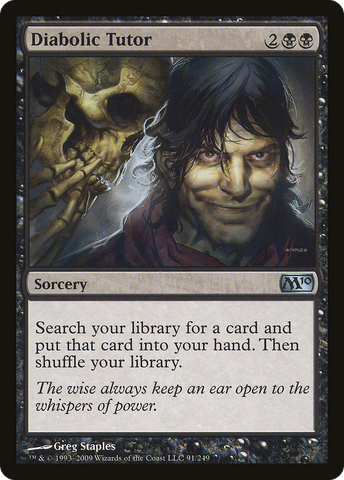 Diabolic Tutor (M10-091)  Foil - Magic 2010