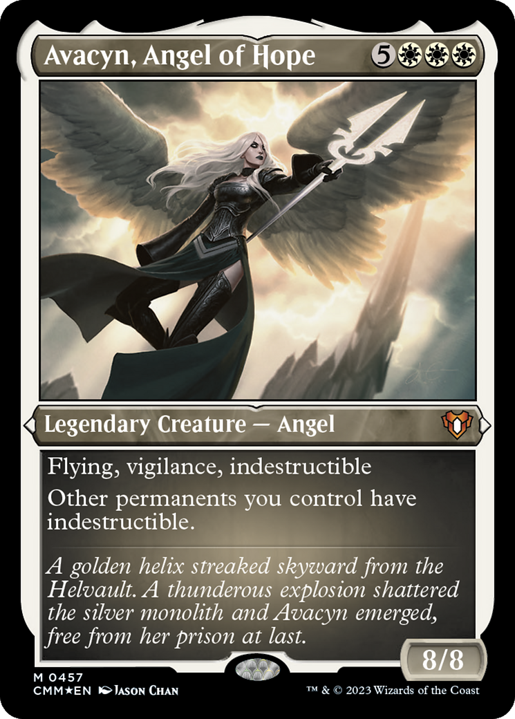Avacyn, Angel of Hope (CMM-457)  Etched Foil - Commander Masters