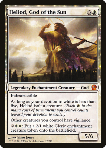 Heliod, God of the Sun (THS-017)  - Theros: (enchantment)