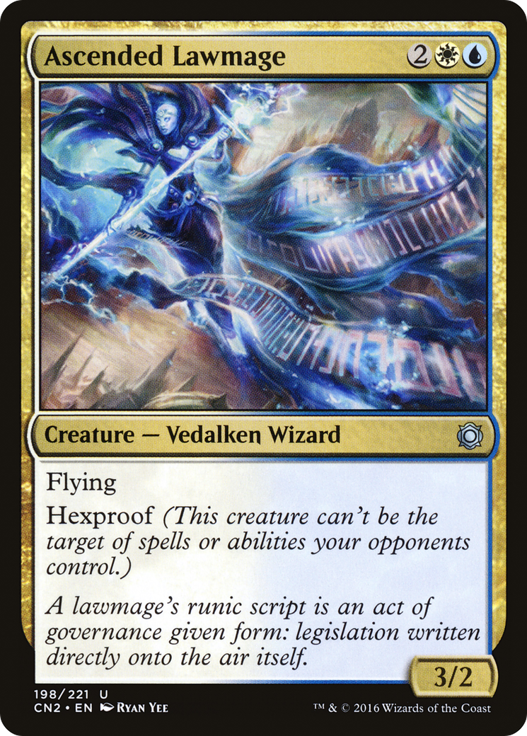 Ascended Lawmage (CN2-198)  Foil - Conspiracy: Take the Crown