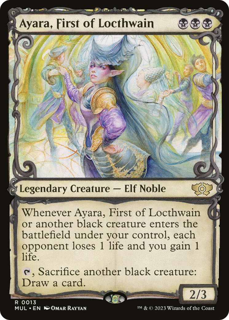 Ayara, First of Locthwain (MUL-013)  Foil - Multiverse Legends: (Showcase)