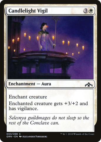 Candlelight Vigil (GRN-003)  Foil - Guilds of Ravnica