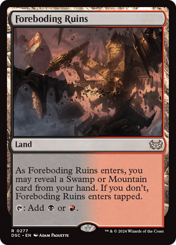 Foreboding Ruins (DSC-277)  - Duskmourn: House of Horror Commander