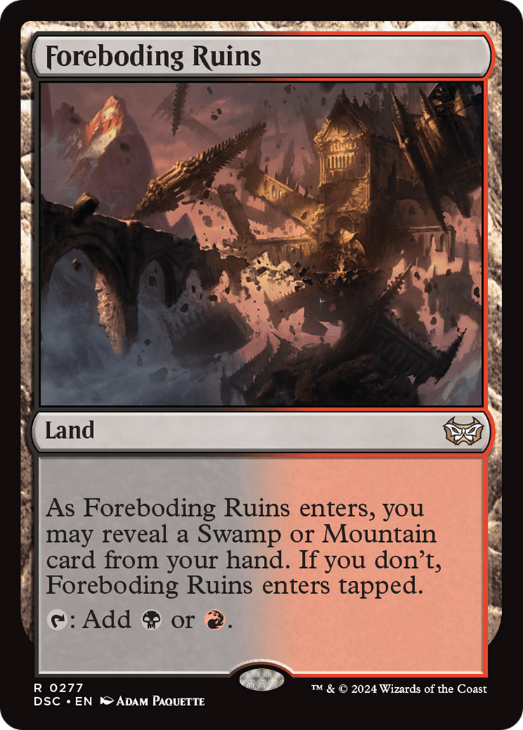 Foreboding Ruins (DSC-277)  - Duskmourn: House of Horror Commander