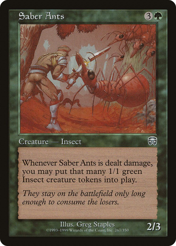 Saber Ants (MMQ-267)  - Mercadian Masques