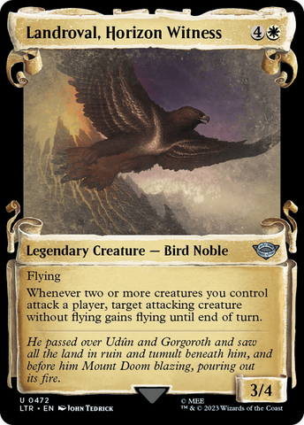 Landroval, Horizon Witness (Showcase Scrolls) (LTR-472)  Foil - The Lord of the Rings: Tales of Middle-earth: (Showcase)