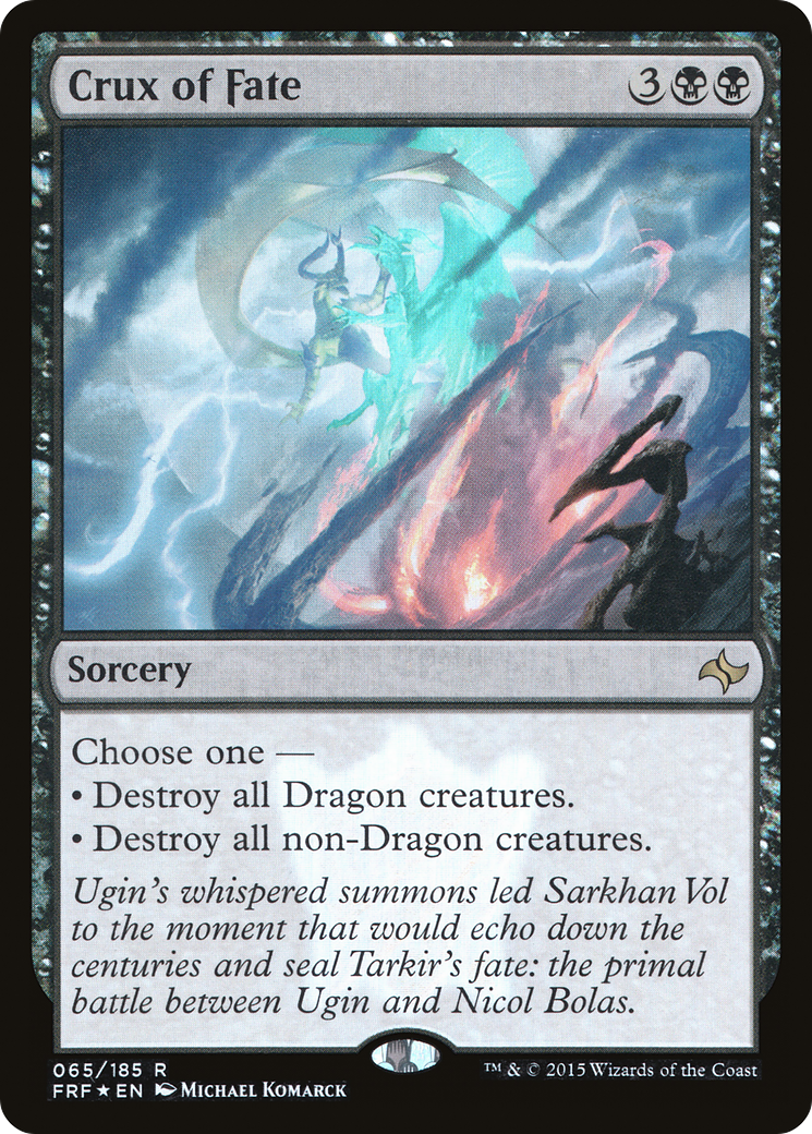 Crux of Fate (FRF-65★)  Foil - Fate Reforged
