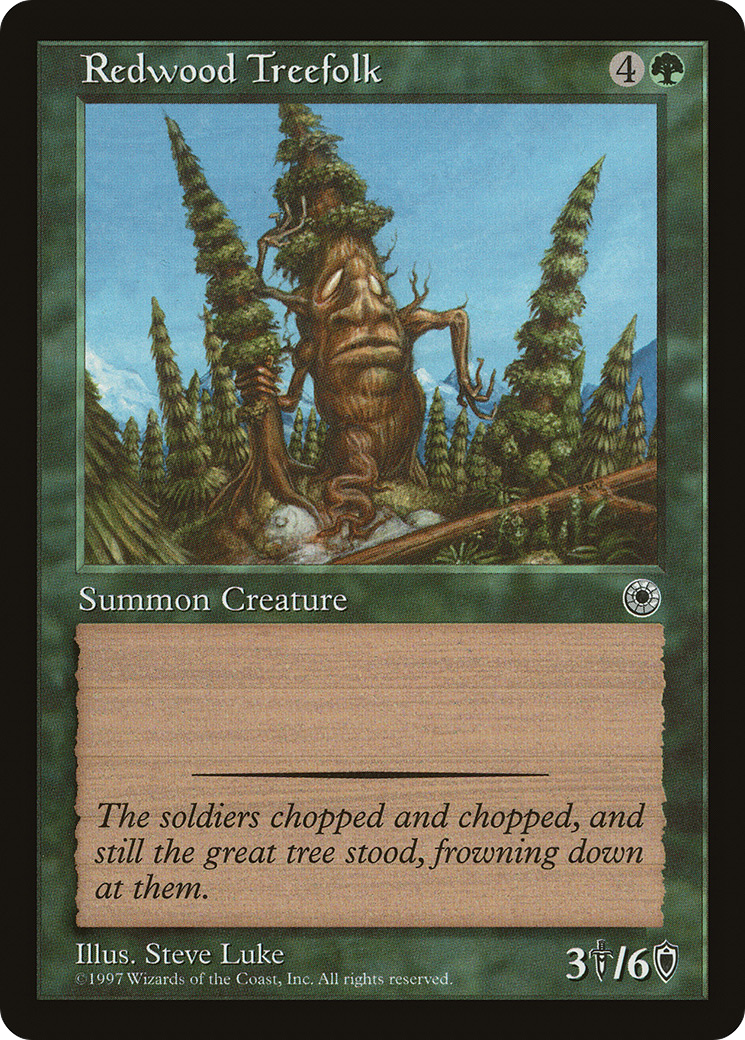 Redwood Treefolk (POR-)  - Portal