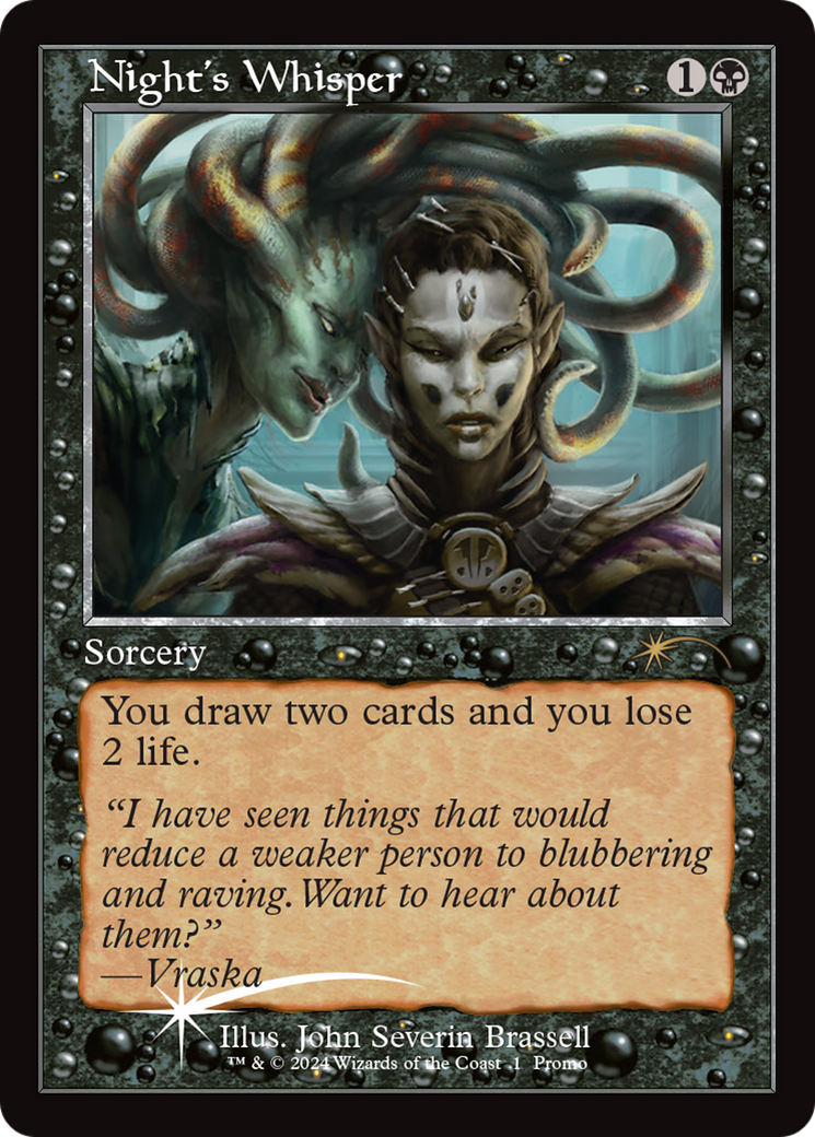 Night's Whisper (Retro Frame) (OHP-001)  Foil - Wizards Play Network 2024