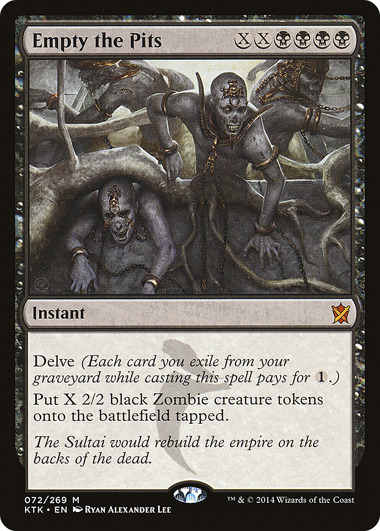 Empty the Pits (KTK-072)  Foil - Khans of Tarkir