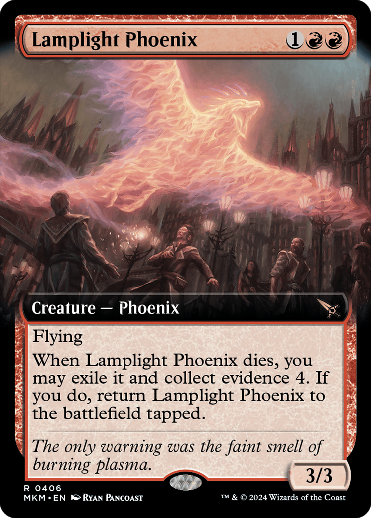 Lamplight Phoenix (Extended Art) (MKM-406)  - Murders at Karlov Manor: (Extended Art)