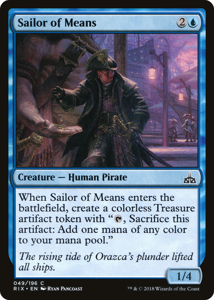 Sailor of Means (RIX-049)  Foil - Rivals of Ixalan