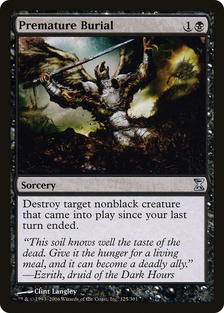 Premature Burial (TSP-125)  Foil - Time Spiral