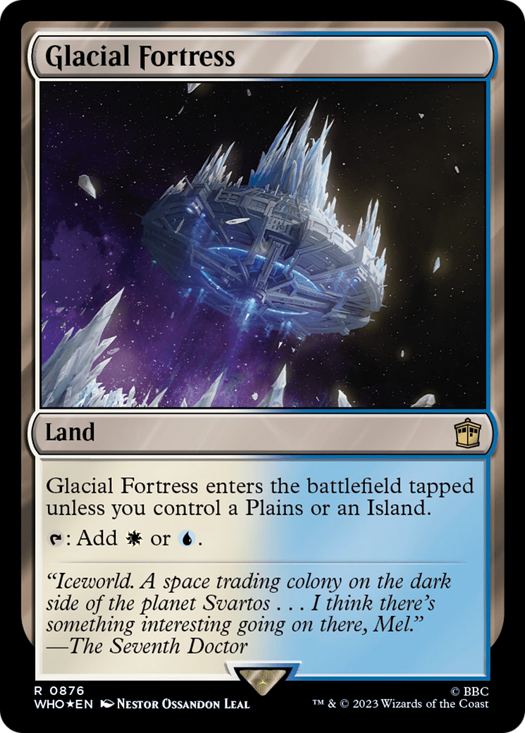 Glacial Fortress (Surge Foil) (WHO-876)  Foil - Doctor Who