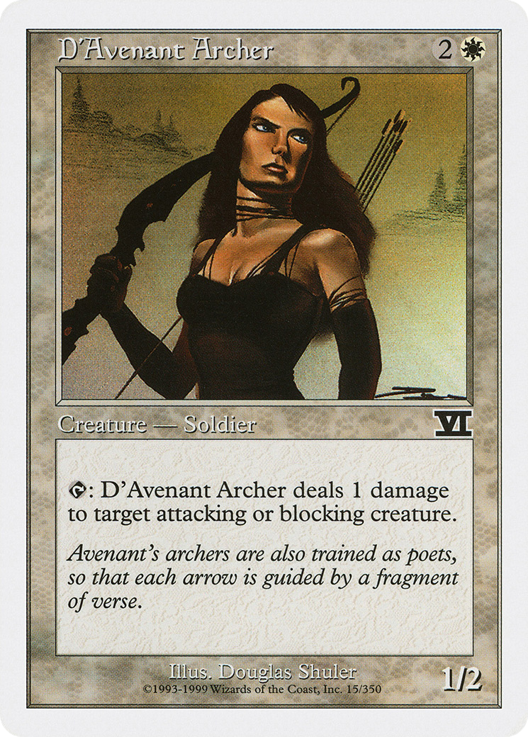 D'Avenant Archer (6ED-015)  - Classic Sixth Edition