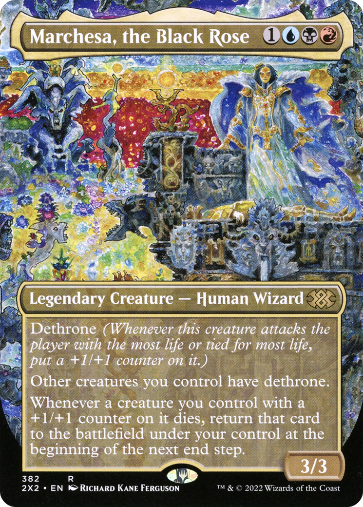 Marchesa, the Black Rose (Borderless) (2X2-382)  Foil - Double Masters 2022