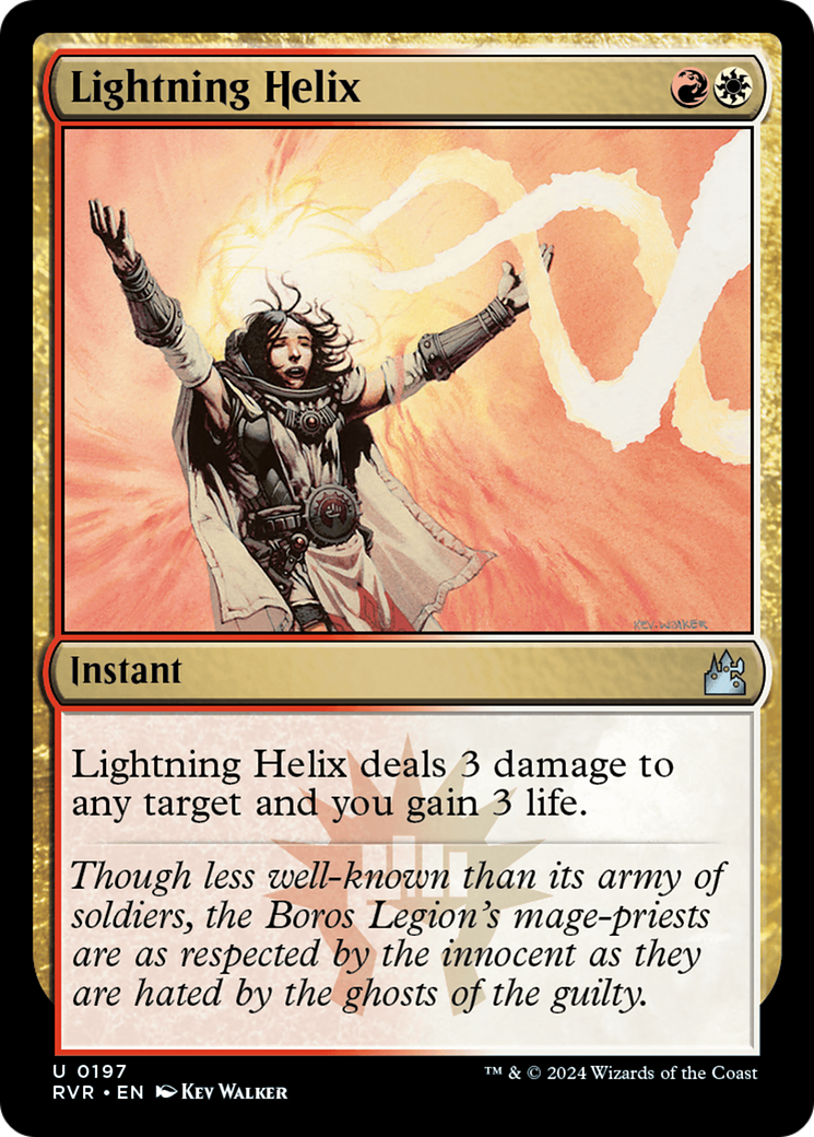 Lightning Helix (RVR-197)  Foil - Ravnica Remastered