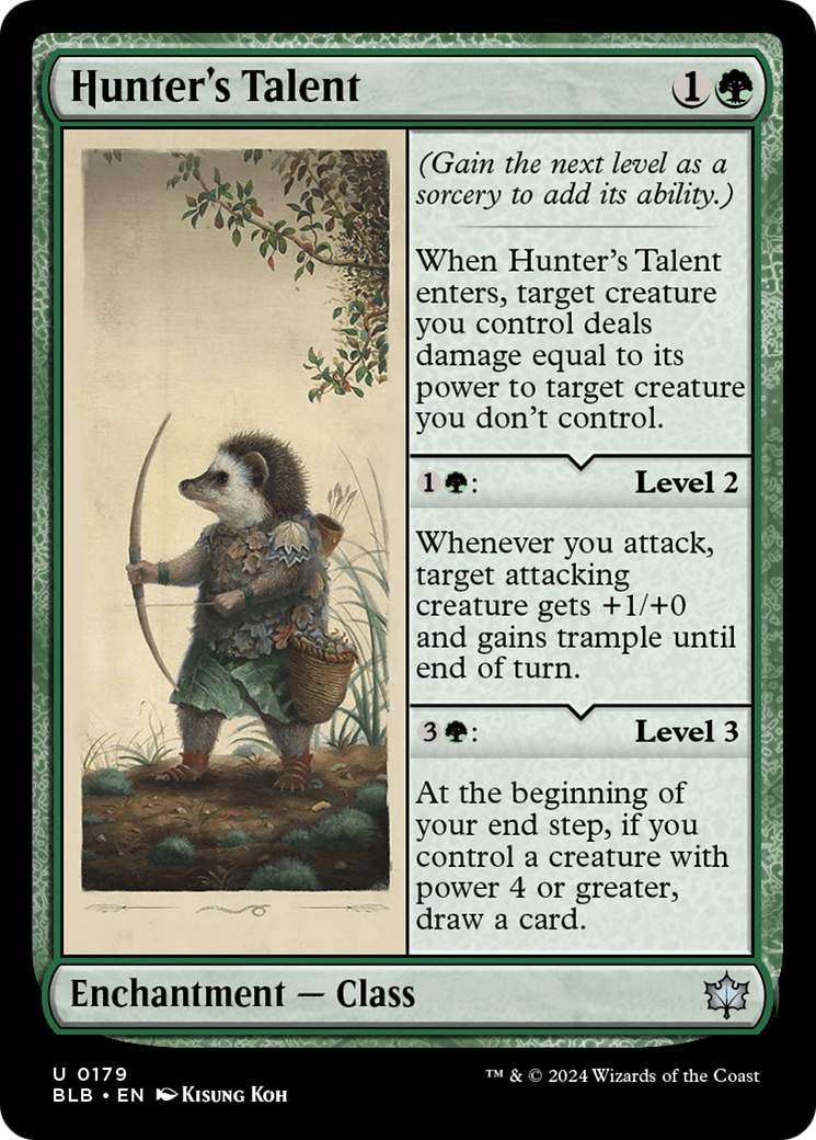 Hunter's Talent (BLB-179)  Foil - Bloomburrow