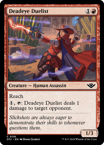 Deadeye Duelist (OTJ-119)  - Outlaws of Thunder Junction