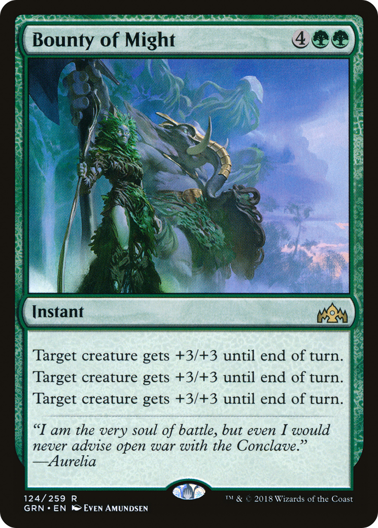Bounty of Might (GRN-124)  - Guilds of Ravnica