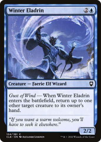 Winter Eladrin (CLB-104)  - Commander Legends: Battle for Baldur's Gate