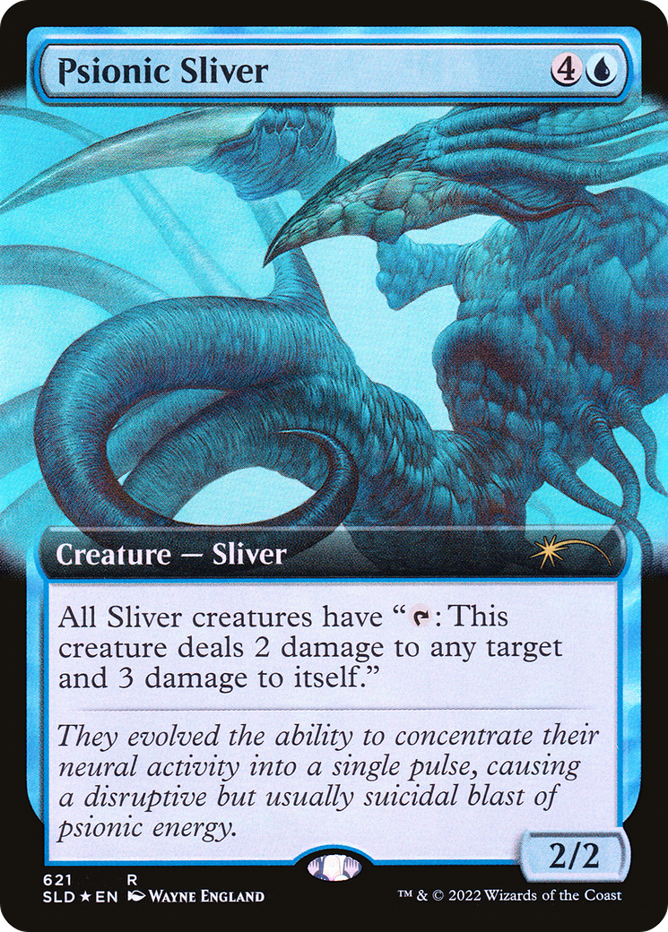 Psionic Sliver (Extended Art) (SLD-621) - Secret Lair Drop: (Extended Art) Foil