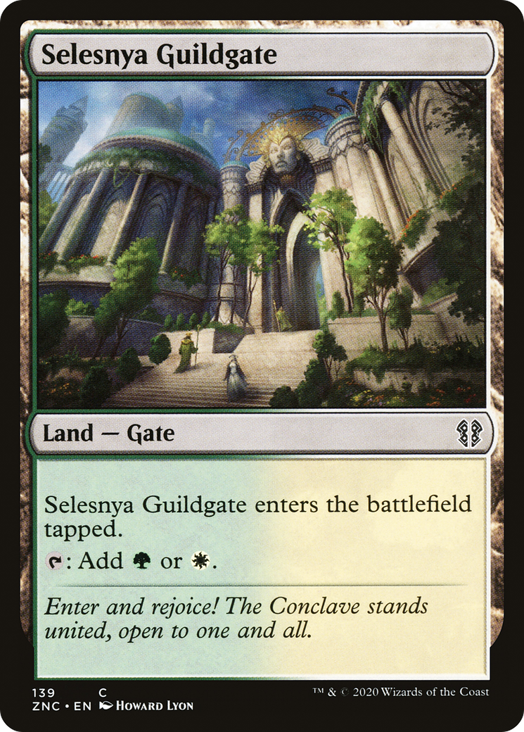 Selesnya Guildgate (ZNC-139)  - Zendikar Rising Commander
