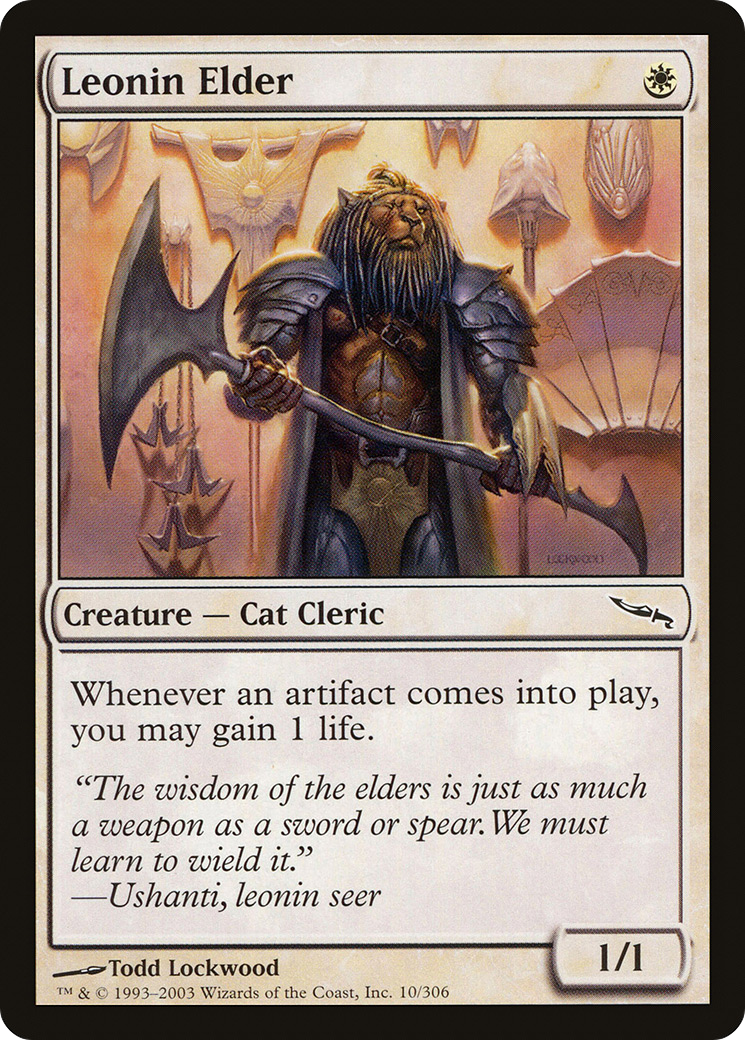 Leonin Elder (MRD-010)  - Mirrodin