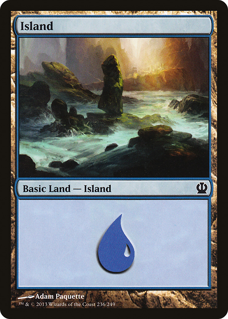 Island (236) (THS-236)  Foil - Theros