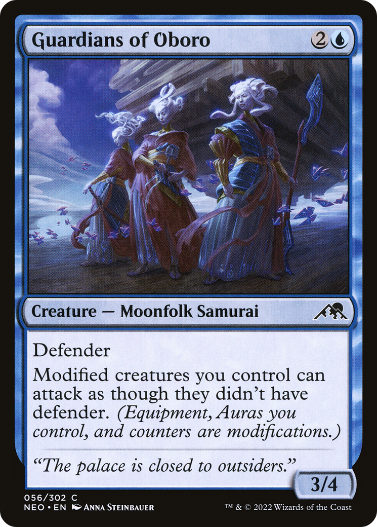 Guardians of Oboro (NEO-056)  Foil - Kamigawa: Neon Dynasty