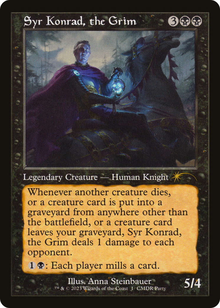 Syr Konrad, the Grim (Retro Frame) (WPN-001)  - Wizards Play Network 2023