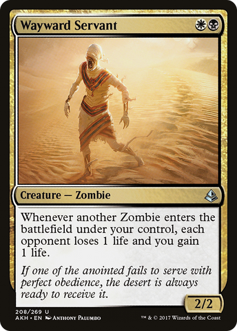 Wayward Servant (AKH-208)  - Amonkhet