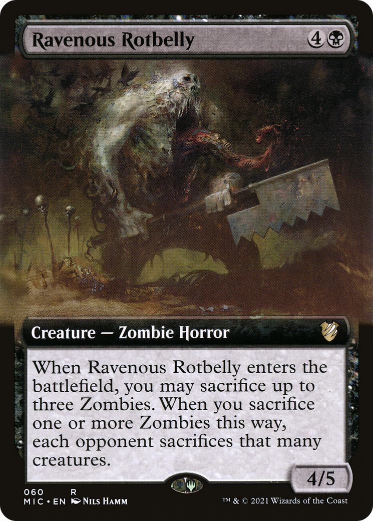 Ravenous Rotbelly (Extended Art) (MIC-060)  - Midnight Hunt Commander: (Extended Art)
