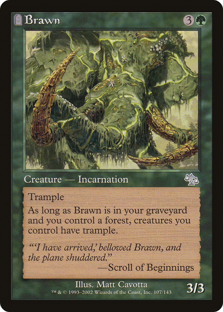 Brawn (JUD-107)  Foil - Judgment: (tombstone)
