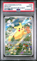 Pokemon Pikachu Paldea Adventure Chest (SVP 088) [Scarlet & Violet: Black Star Promo] PSA 10