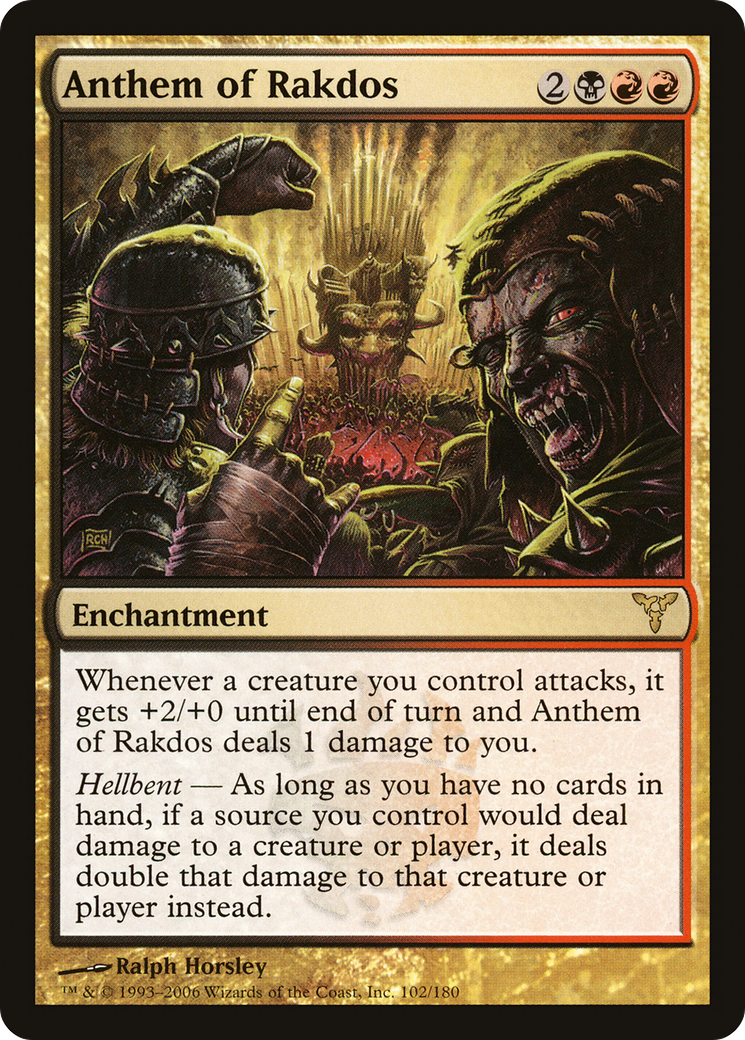 Anthem of Rakdos (DIS-102) - Dissension Foil