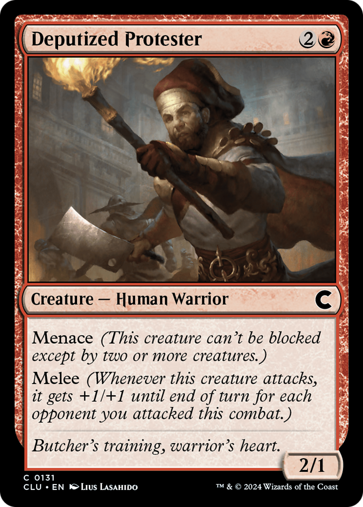 Deputized Protester (CLU-131)  - Ravnica: Clue Edition