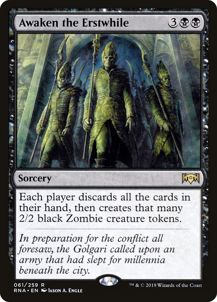 Awaken the Erstwhile (RNA-061)  - Ravnica Allegiance
