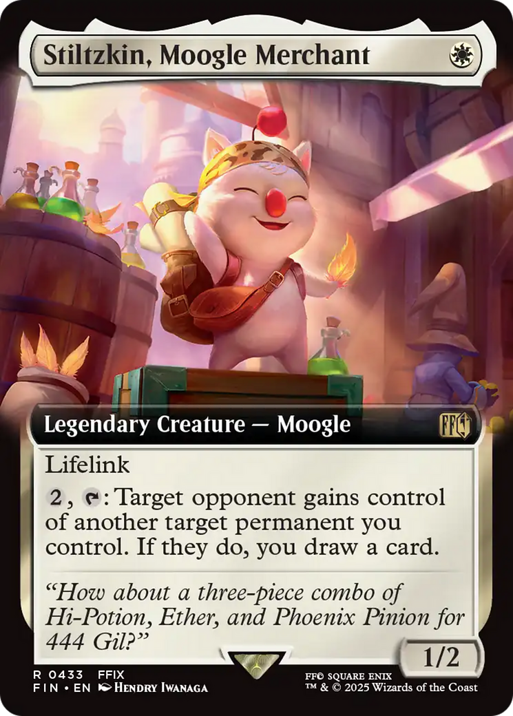 Stiltzkin, Moogle Merchant (Extended Art) (FIN-433)  Foil - FINAL FANTASY: (Extended Art)