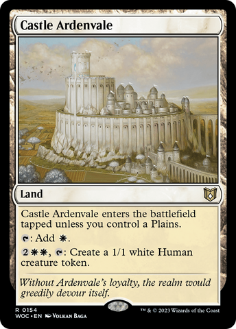 Castle Ardenvale (WOC-154)  - Wilds of Eldraine Commander