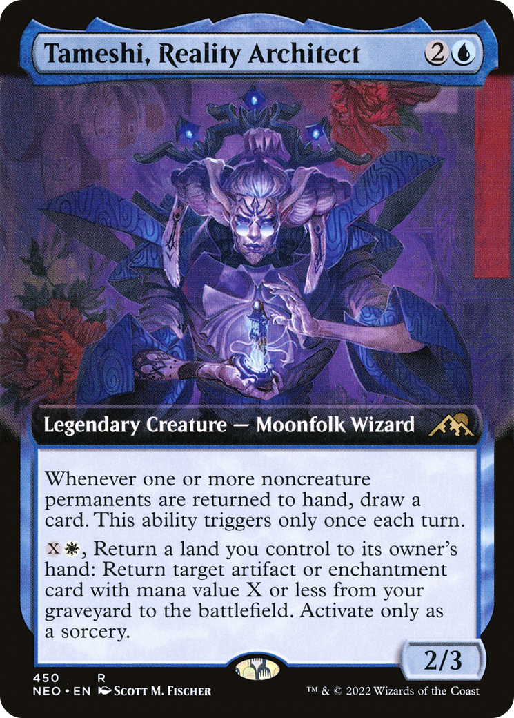 Tameshi, Reality Architect (Extended Art) (NEO-450)  - Kamigawa: Neon Dynasty: (Extended Art)