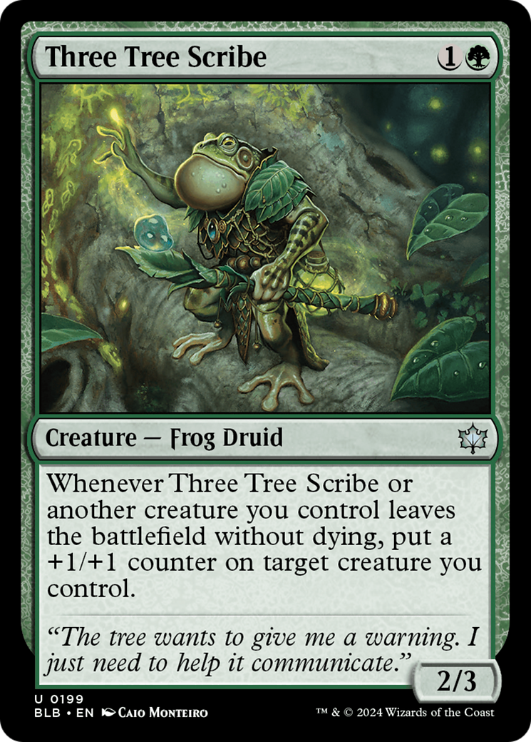 Three Tree Scribe (BLB-199)  - Bloomburrow