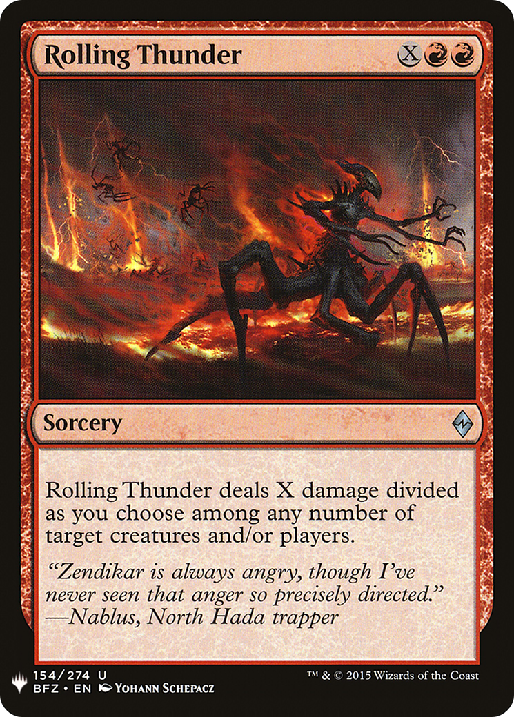 Rolling Thunder (LIST-BFZ-154)  - The List