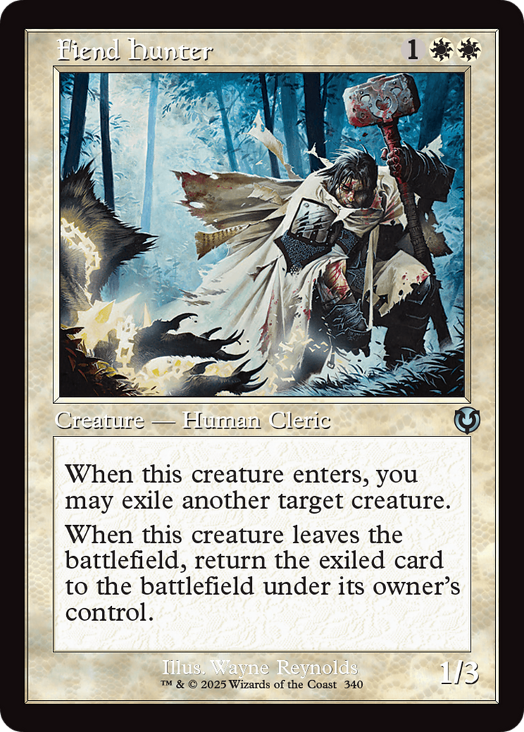 Fiend Hunter (Retro Frame) (INR-340)  - Innistrad Remastered