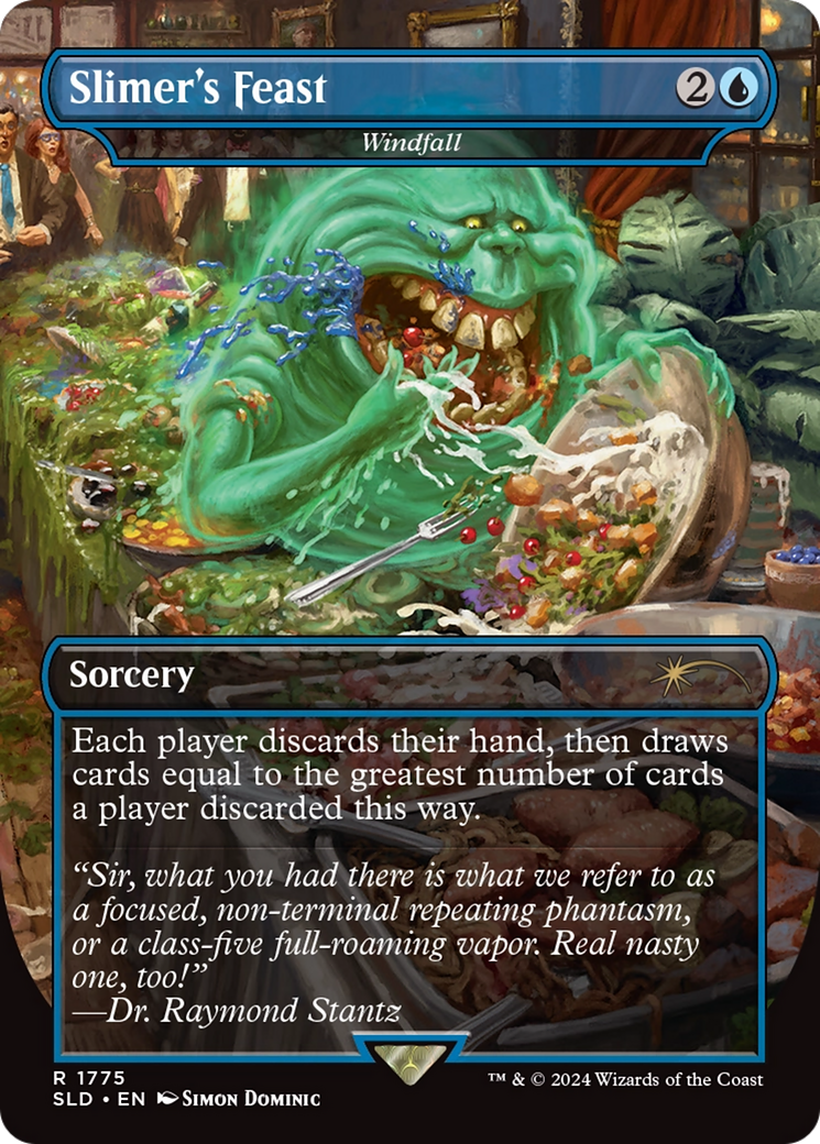 Slimer's Feast - Windfall (SLD-1775)  - Secret Lair Drop / Slimer's Feast (Borderless)