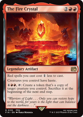 The Fire Crystal (FIN-135)  Foil - FINAL FANTASY