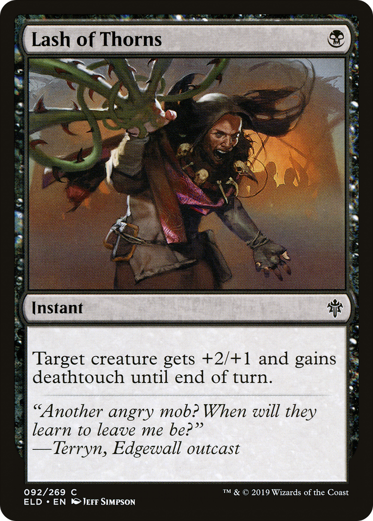 Lash of Thorns (ELD-092)  Foil - Throne of Eldraine