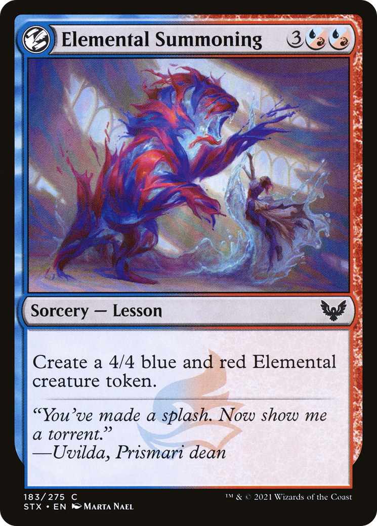 Elemental Summoning (STX-183)  - Strixhaven: School of Mages: (lesson)