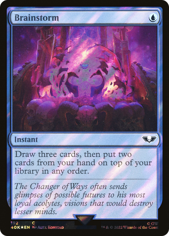 Brainstorm (Surge Foil) (40K-192)  Foil - Warhammer 40,000 Commander